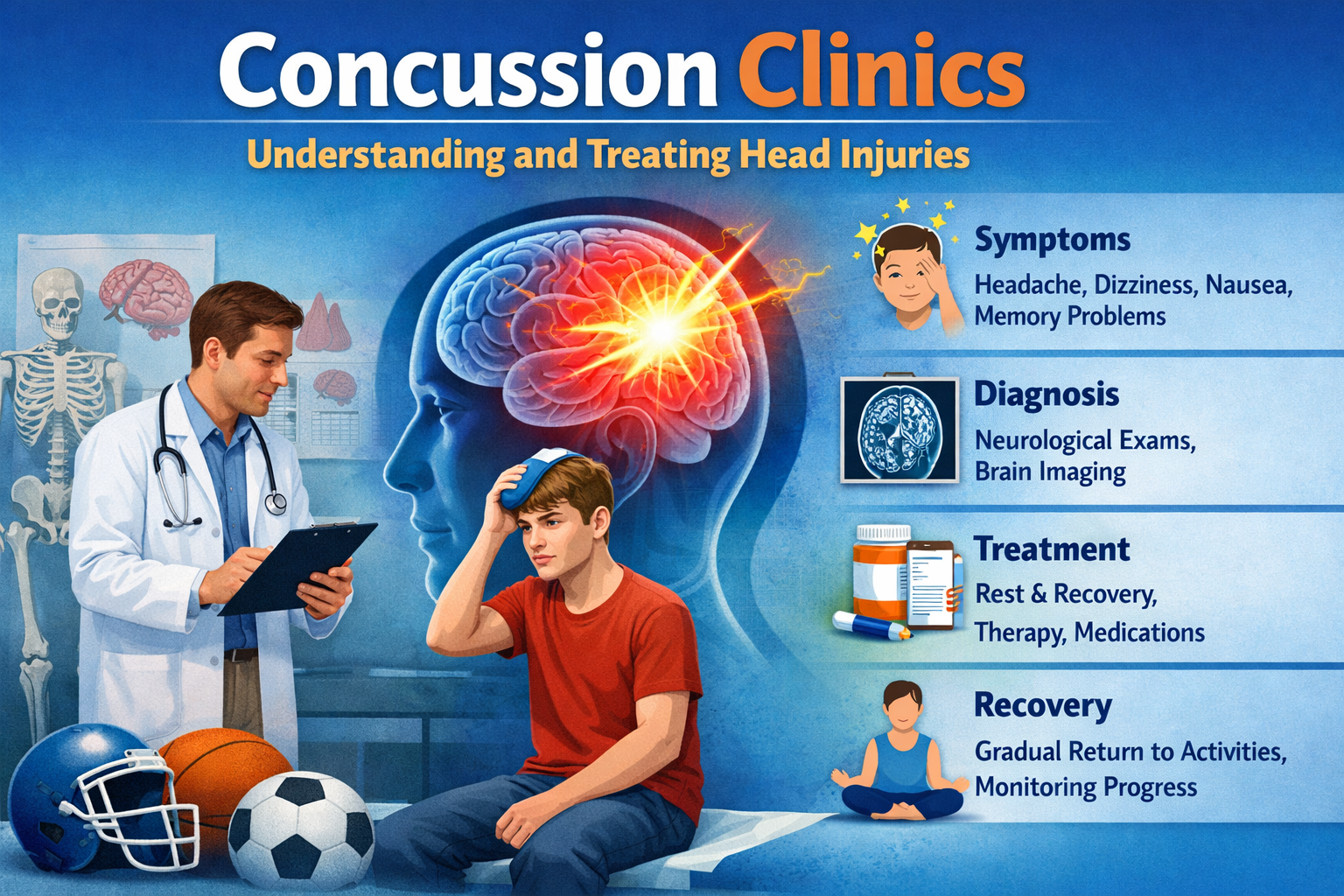 Concussion Clinics: Understanding and Treating Head Injuries