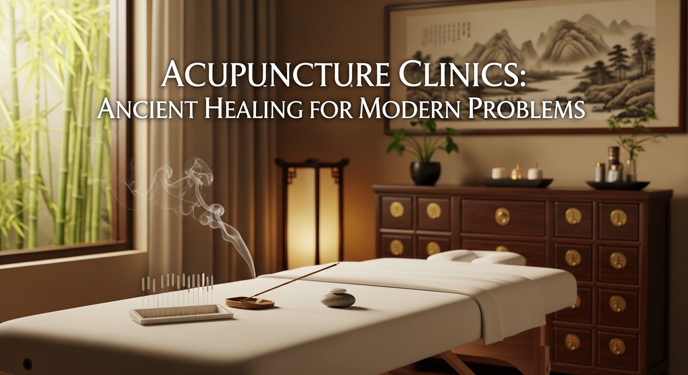 Acupuncture Clinics: Ancient Healing for ModernProblems